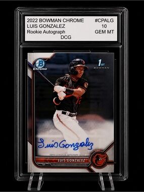 Topps Black Red Blue Luis Gonzalez Autograph Trading Card